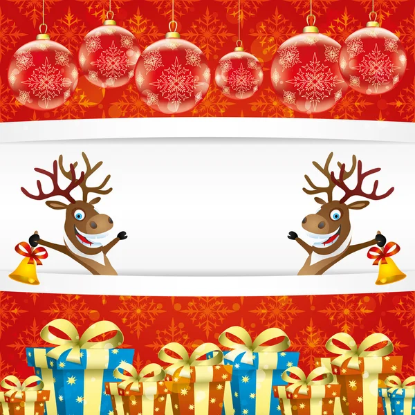 Kerst achtergrond. — Stockvector