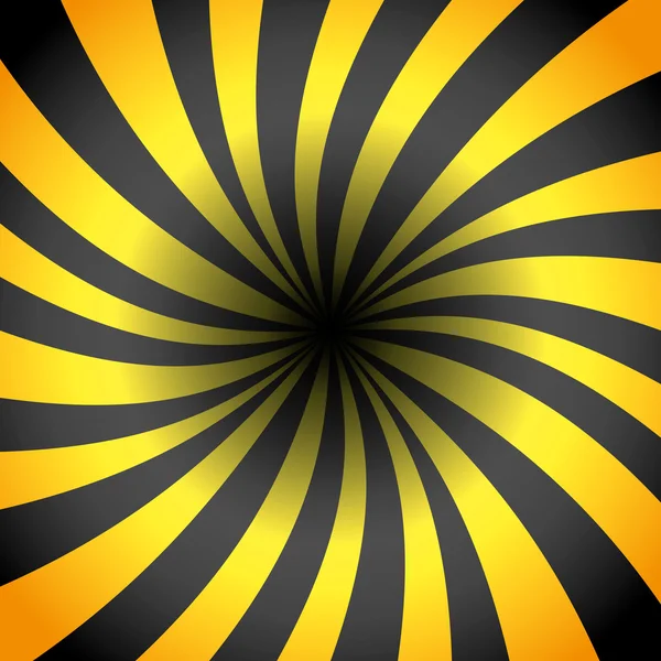 Rayons jaunes et noirs . — Image vectorielle