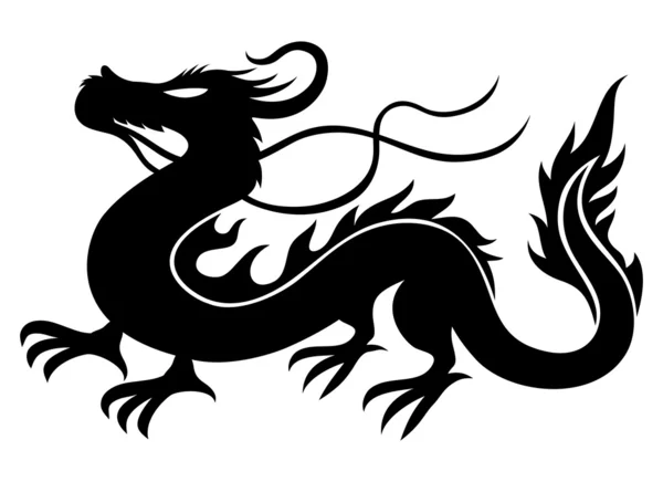 Signo vectorial. Dragón . — Vector de stock