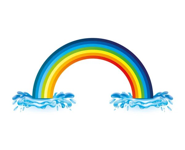 Vectorillustratie. regenboog. — Stockvector