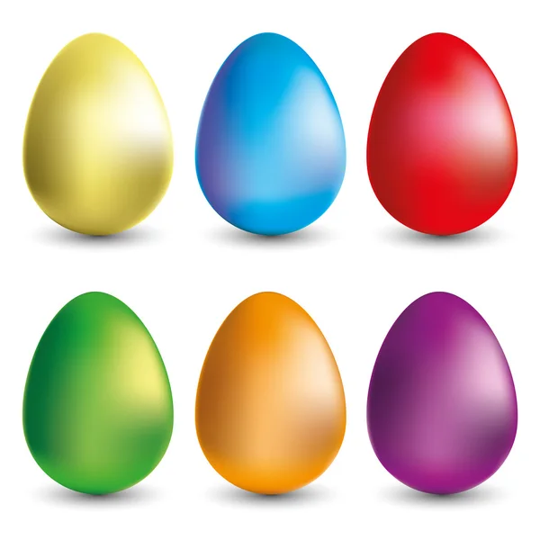 Conjunto de vectores. Huevos de Pascua . — Vector de stock