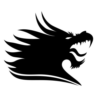 vektör bir işaret. Dragon.