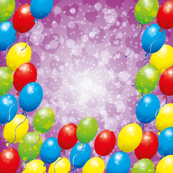 Vektor bakgrund. ballonger. — Stock vektor