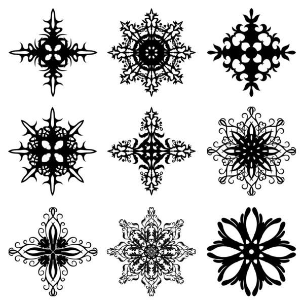 Signos vectoriales. Copos de nieve . — Archivo Imágenes Vectoriales