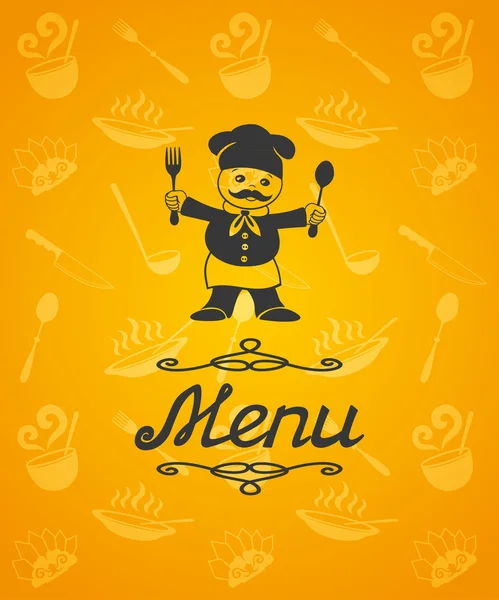 Illustration de menu pour restaurant, café . — Image vectorielle