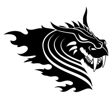 vektör bir işaret. Dragon.