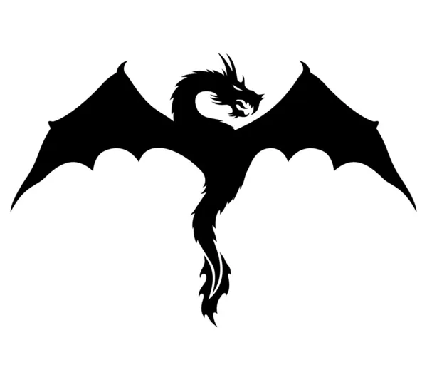 Vektorzeichen. Drache. — Stockvektor