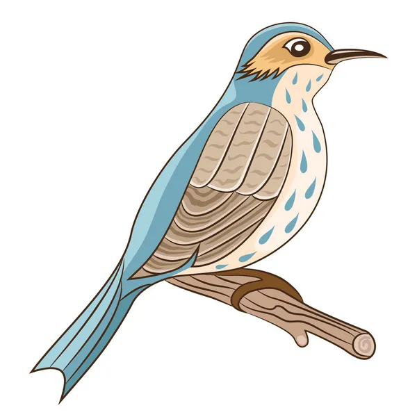 Vector illustration. Bird. — Stock Vector