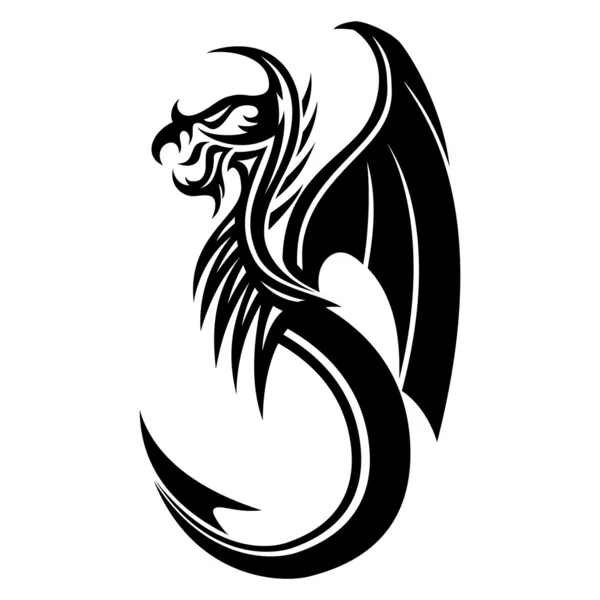 Signe vectoriel. Dragon ! . — Image vectorielle