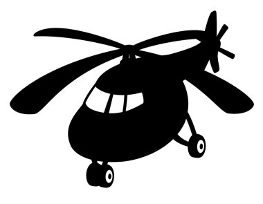Vector sign. Helicopter.