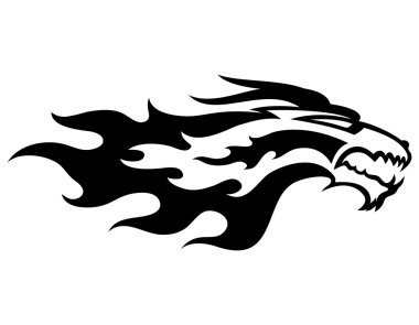 vektör bir işaret. Dragon.