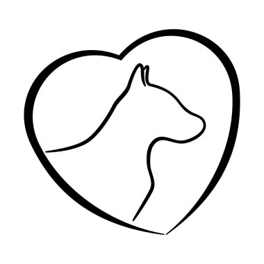 vektör bir işaret. köpek.