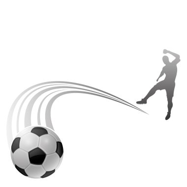 vektör bir işaret. Futbol.