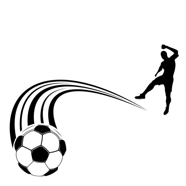 Vektorzeichen. Fußball. — Stockvektor