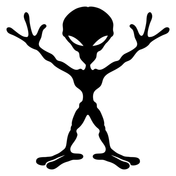 Vector sign. Alien. — Stock Vector