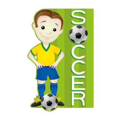 vektör etiket. Futbol.