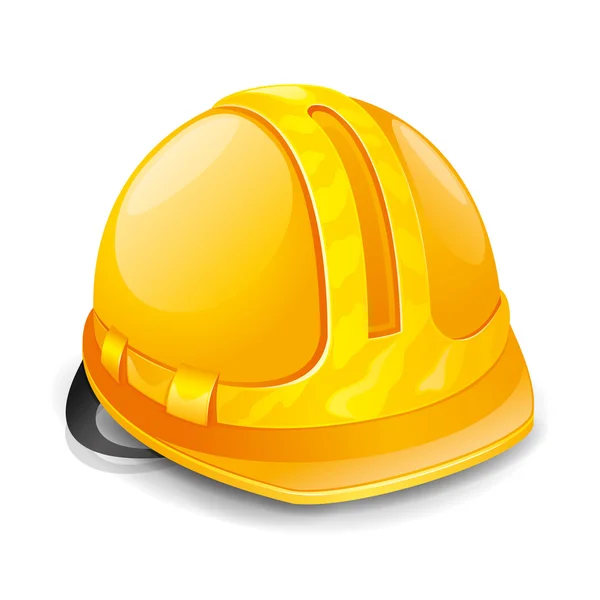 Hardhat isolado em branco . — Vetor de Stock