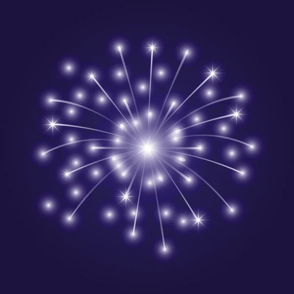 Illustrazione vettoriale. Fuochi d'artificio . — Vettoriale Stock