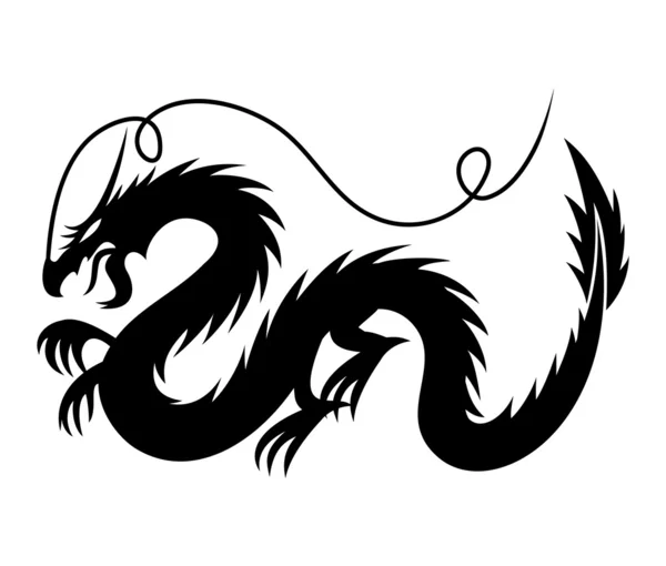 Signe vectoriel. Dragon ! . — Image vectorielle