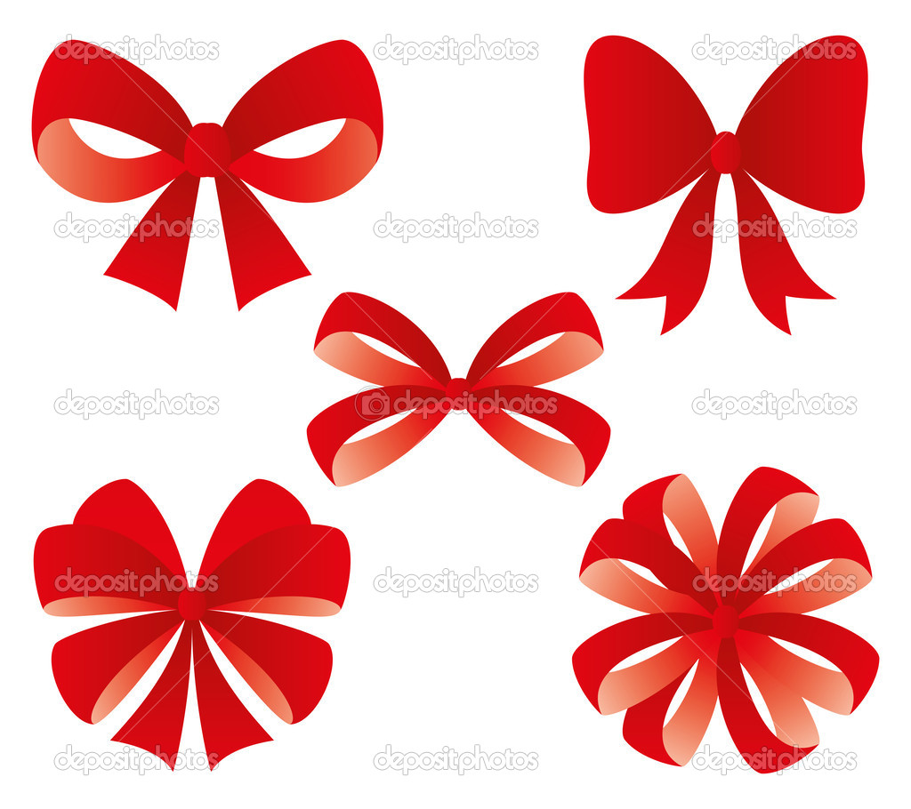 Red bows.