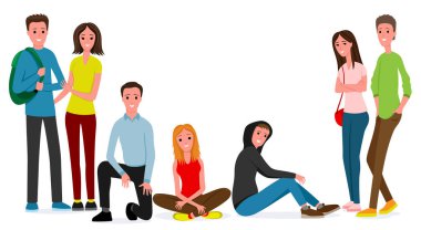 Beyaz arka planda bir grup insanın olduğu bir resim.