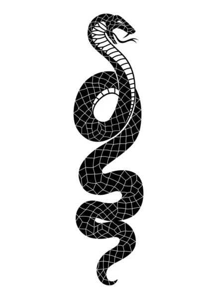 Angry Icona Serpente Isolato Sfondo Bianco Illustrazioni Stock Royalty Free