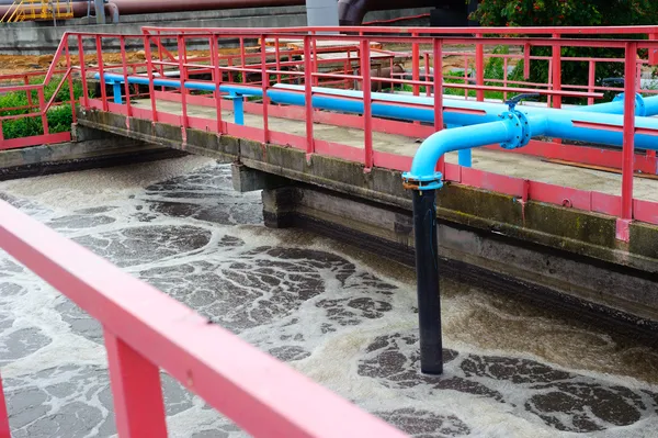 Cleaning construction for a sewage treatment — Stock Photo, Image