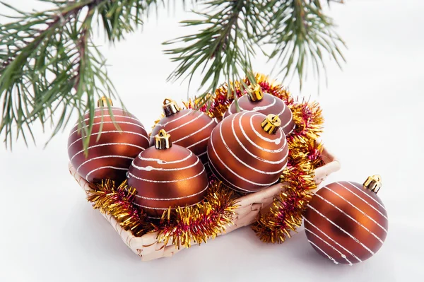 Christmas and new year ball — Stock Photo, Image