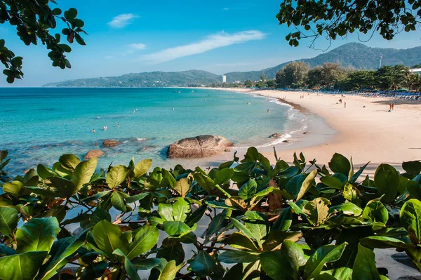 Tropical sea under the blue sky — Stock Photo, Image