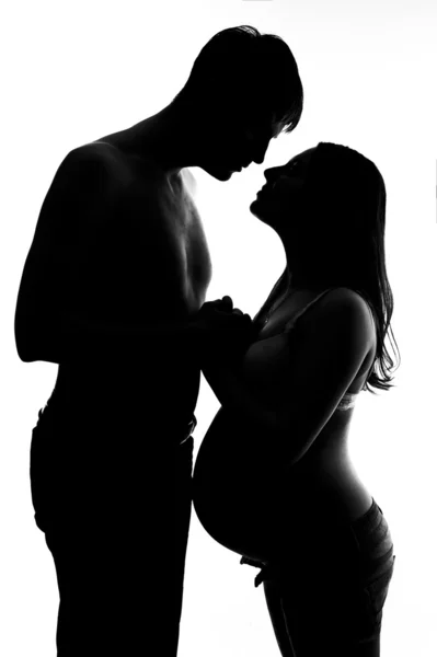 Pregnant couple — Stock Photo, Image