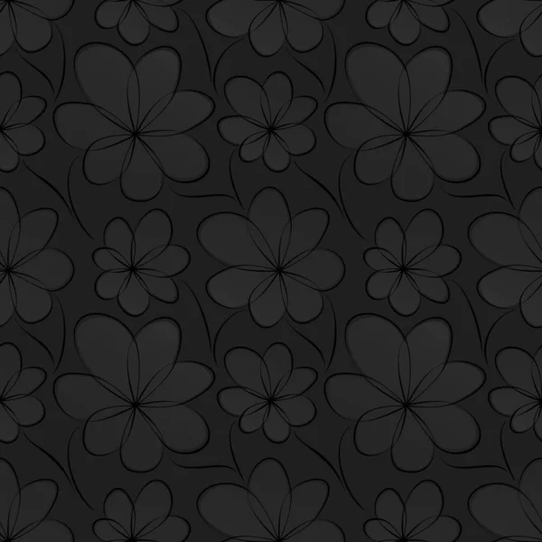 Fondo floral sin costuras — Vector de stock