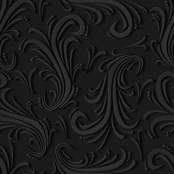 Black seamless background — Stock Vector