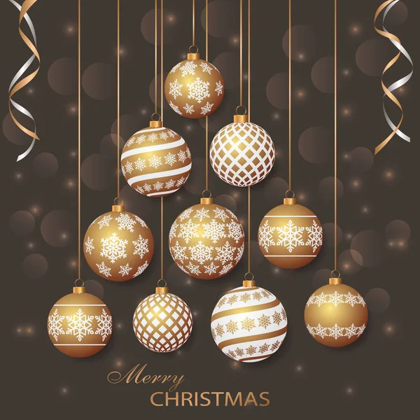 メリークリスマスカード — ストックベクタ