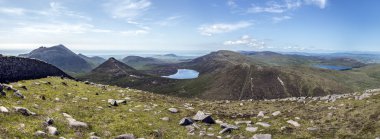 Panorama mourne Dağları Kuzey İrlanda