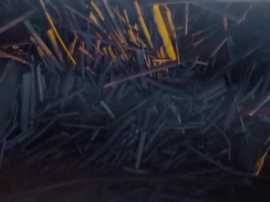 Bir mozaik, güneş, su, taşlar, sazlıklar şeklinde soyut manzaraların kolajından video görüntüleri 