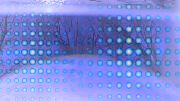 Artístico Abstrato Fundo Colorido Screensaver Vídeo Com Pontos Flutuantes Cores — Vídeo de Stock
