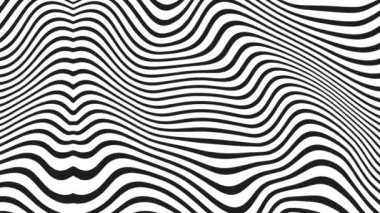 Optical Illusion Twisted Stripes Abstract Pattern Art Seamless VJ Loop Motion Background Animation. lines animated background, UHD, Video Clip stock footage.