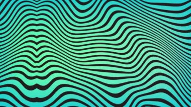 Optik İllüzyon Çarpık Çizgili Soyut Desen Sanatsız VJ Döngüsüz Döngü Hareketi Arkaplan Animasyonu. satırlar canlandırılmış arkaplan, UHD, Video Clip stok görüntüleri.