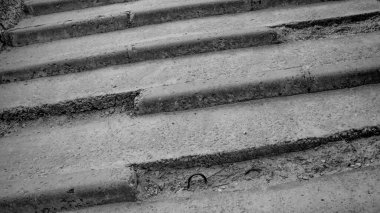 Parlak Merdiven dokusu yakın plan. merdiven, desen, yüzey, eski, taş, doku, duvar, çimento, kaba, arkaplan
