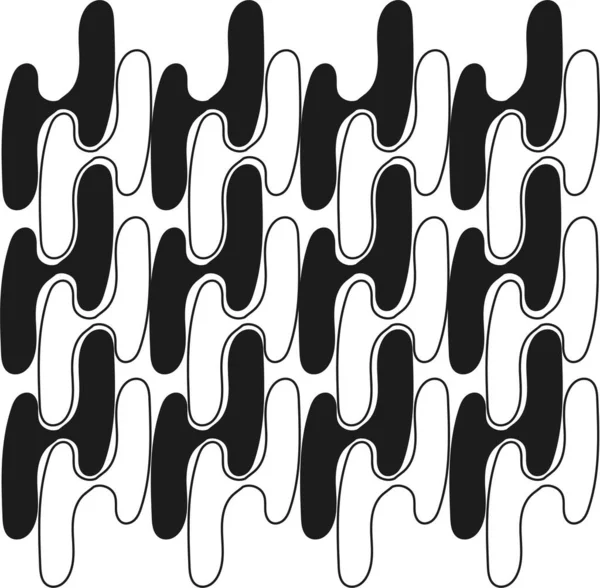 Ilusión Óptica Ilustración Vectores Blanco Negro Ilustración Vectorial Efecto Cómico — Vector de stock
