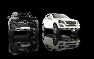 Siyah arka plan üzerine siyah ve beyaz Suv