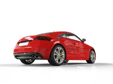 kırmızı araba hızlı