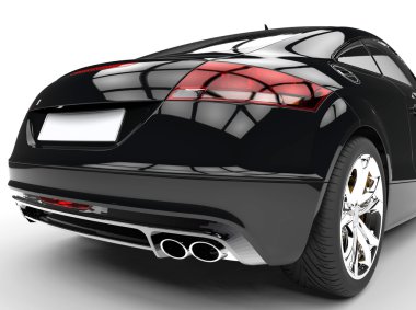 siyah şık bir araba