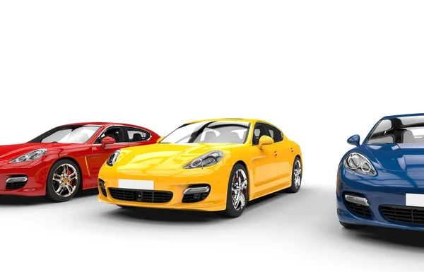 Multicolored Cars — Stock Photo, Image