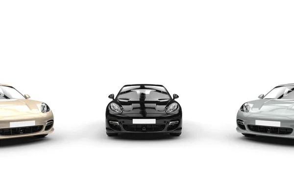 Black And White Cars — Stock Photo, Image