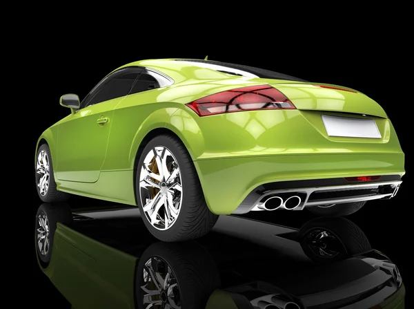 Green Fast Car — Fotografie, imagine de stoc