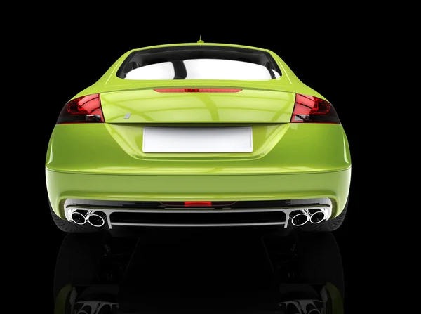 Groene snelle auto — Stockfoto