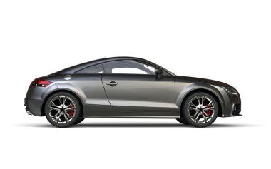 serin modern metalik araba sağ yan görünüm