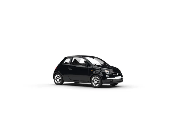 Small black economic car — Stock Photo, Image