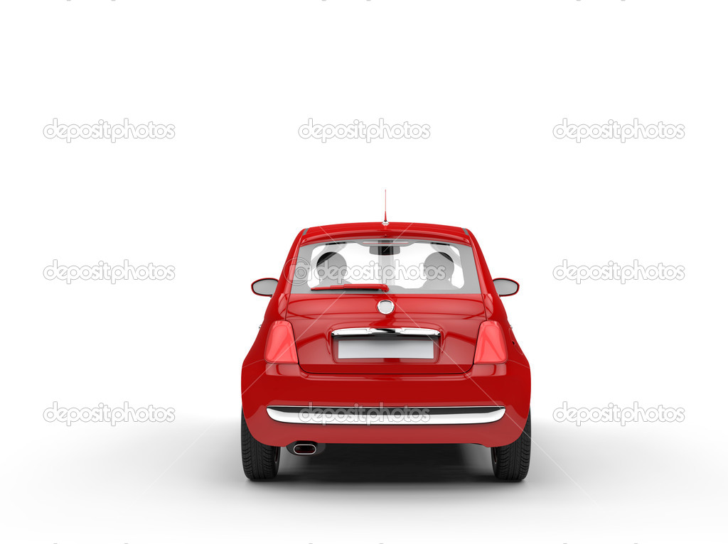 Small red car